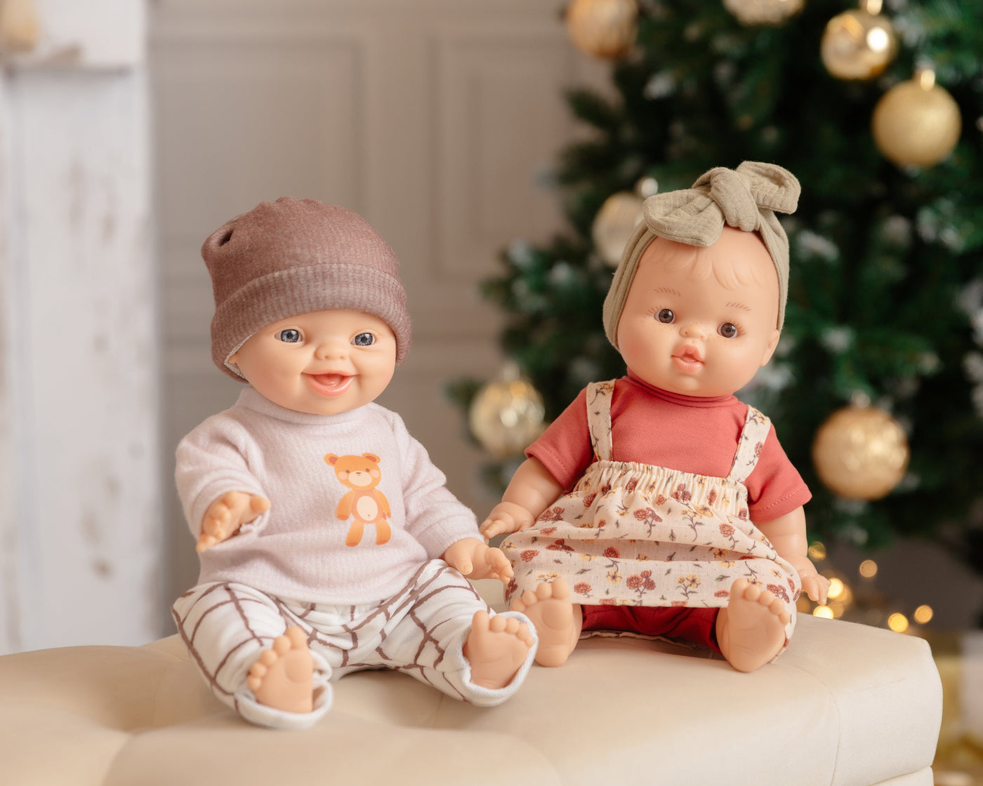 Bébé Gordis - Chandail Ourson et pantalon carreauté - Paola Reina
