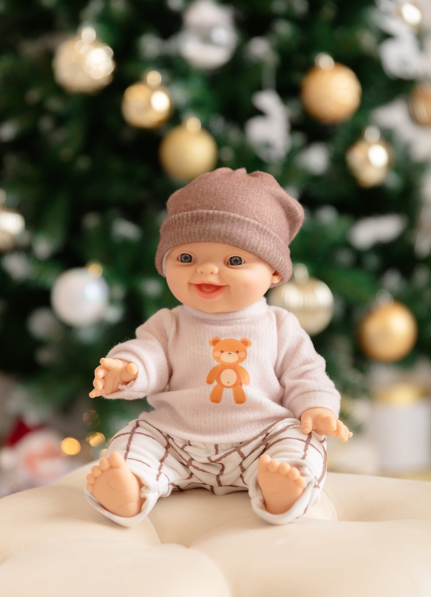 Bébé Gordis - Chandail Ourson et pantalon carreauté - Paola Reina