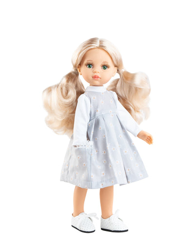 Poupée réaliste Las Amigas Rosa avec robe marguerites - Paola Reina