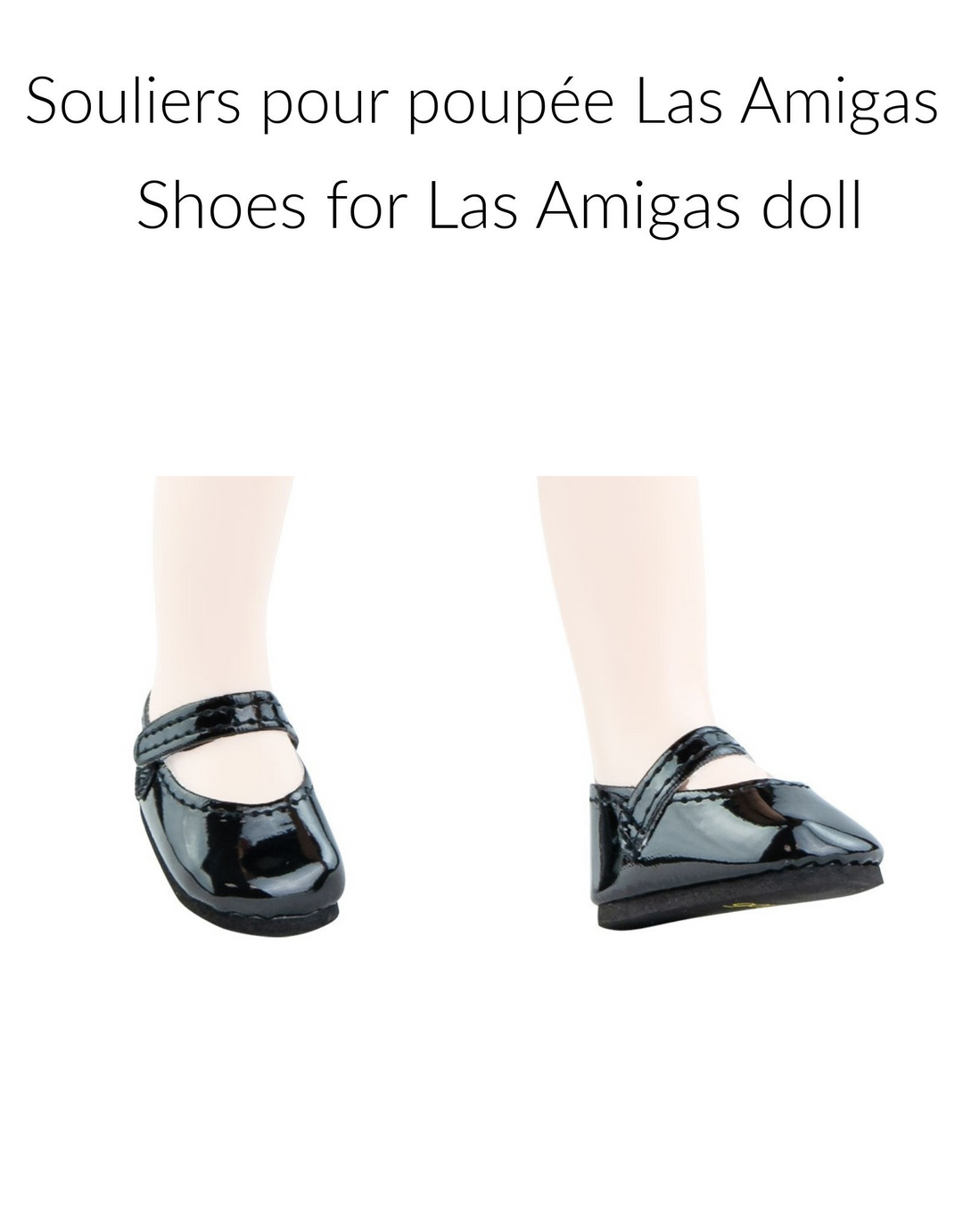 Jolies Chaussures Anciennes Pour Poupée - Occasion