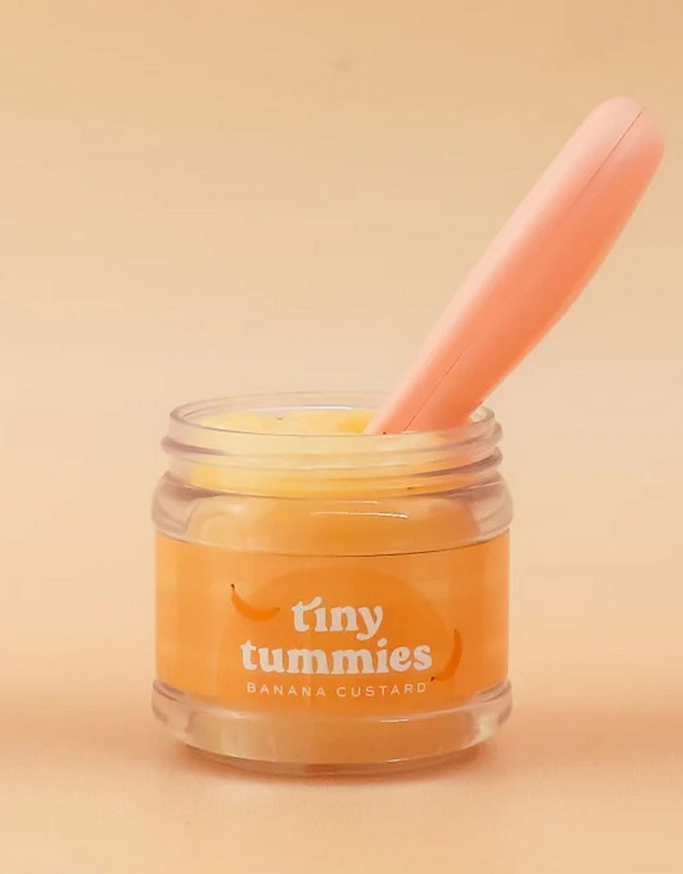 Tiny tummies - Banana custard jar and spoon set - Tiny harlow