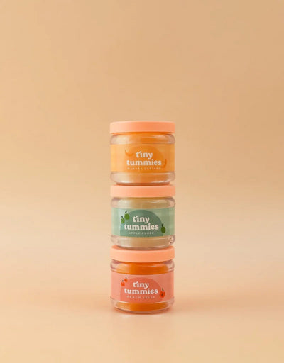 Tiny tummies - Banana custard jar and spoon set - Tiny harlow