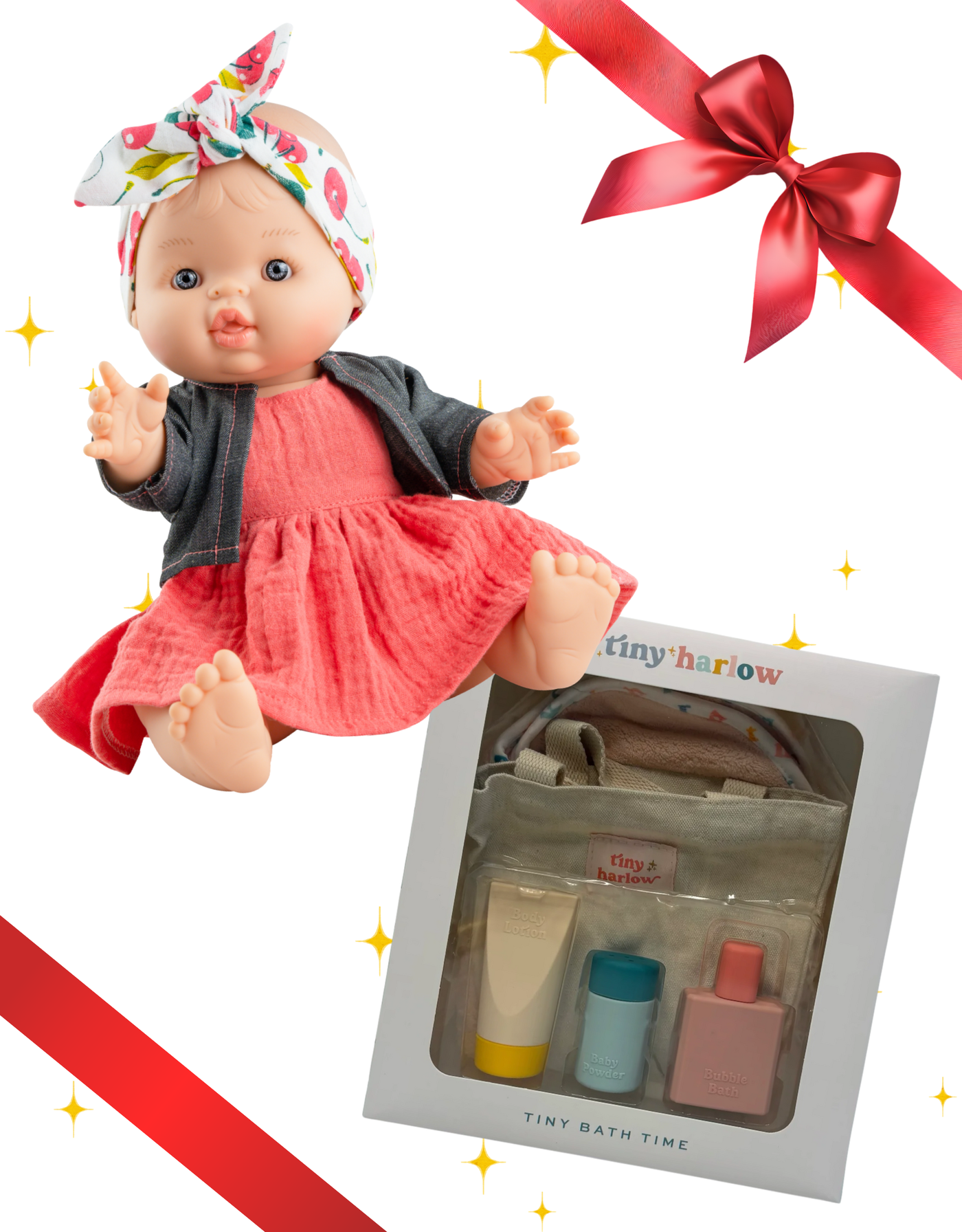 Poupée Gordis Frederica avec ensemble de bain Tiny Harlow