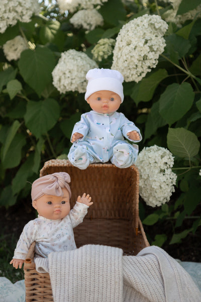 Bébé Gordis - Pyjama oiseaux et chapeau blanc - Paola Reina