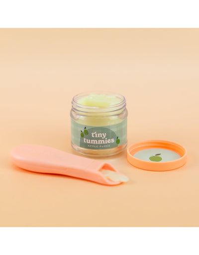 Tiny tummies - Banana custard jar and spoon set - Tiny harlow