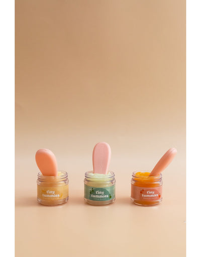 Tiny tummies - Banana custard jar and spoon set - Tiny harlow