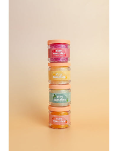 Tiny tummies - Banana custard jar and spoon set - Tiny harlow