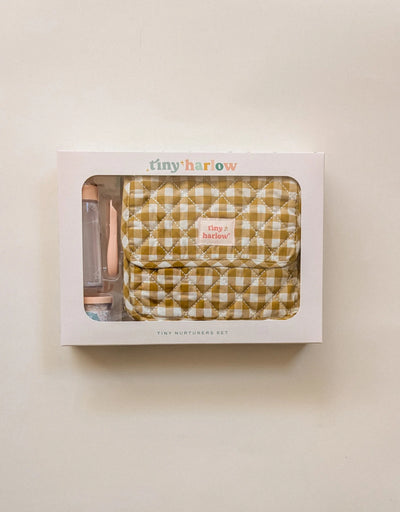 Ensemble de départ pour poupée Tiny Nurturers - Vichy Moutarde - Tiny Harlow | Paola Reina