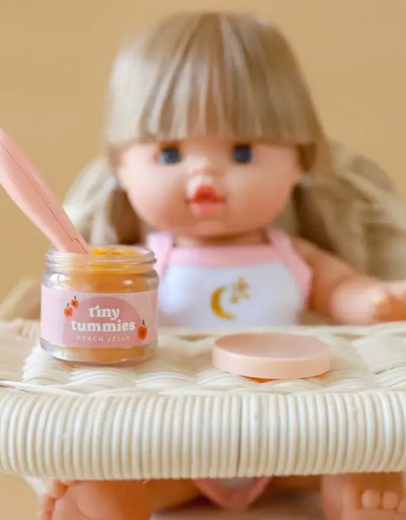 Tiny tummies - Banana custard jar and spoon set - Tiny harlow