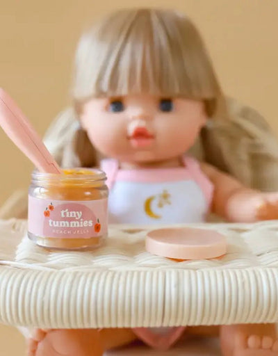 Tiny tummies - Banana custard jar and spoon set - Tiny harlow