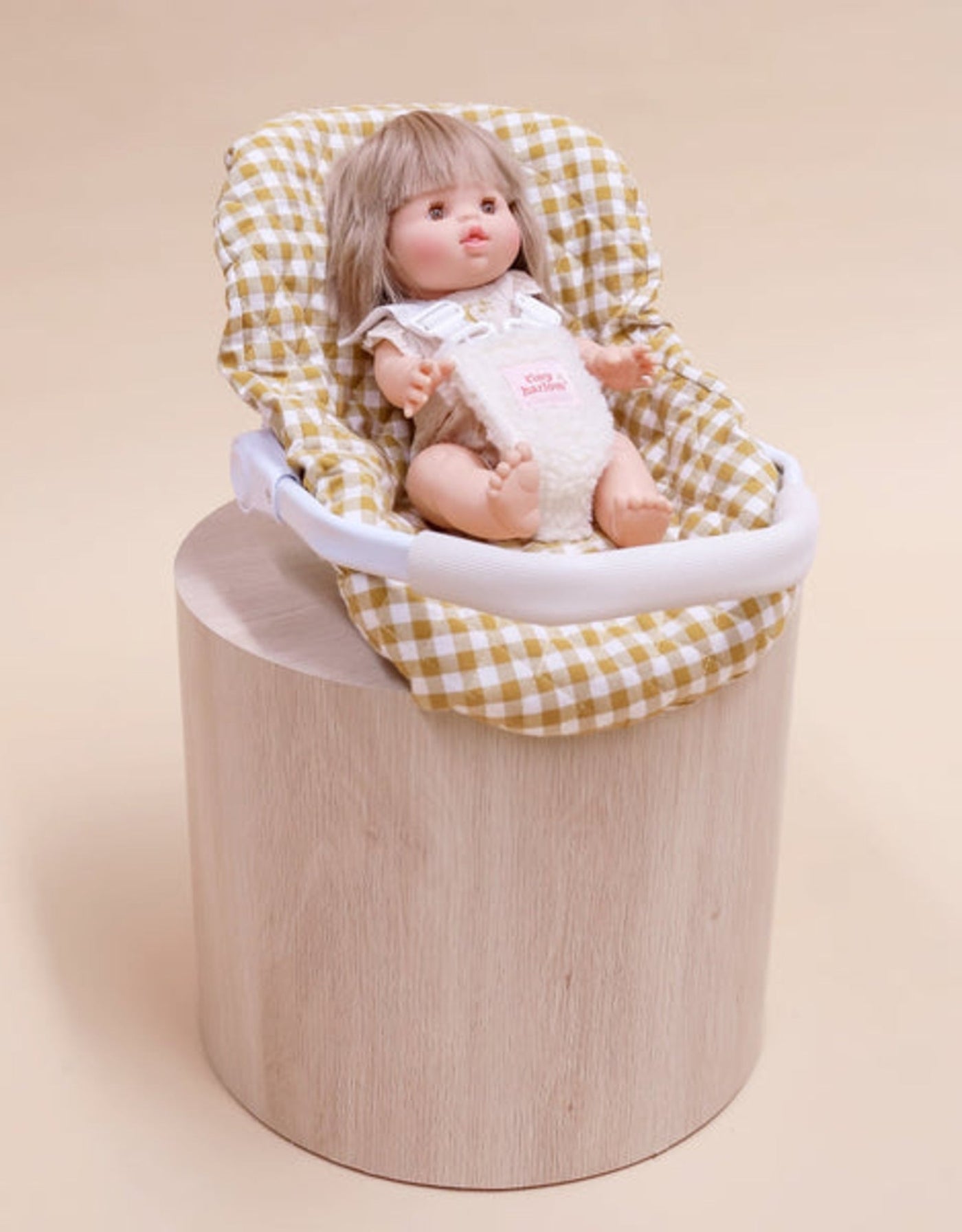 Doll Capsule - Mustard gingham - Tiny Harlow