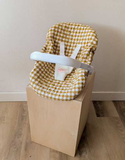 Capsule for baby doll - mustard gingham - Tiny Harlow