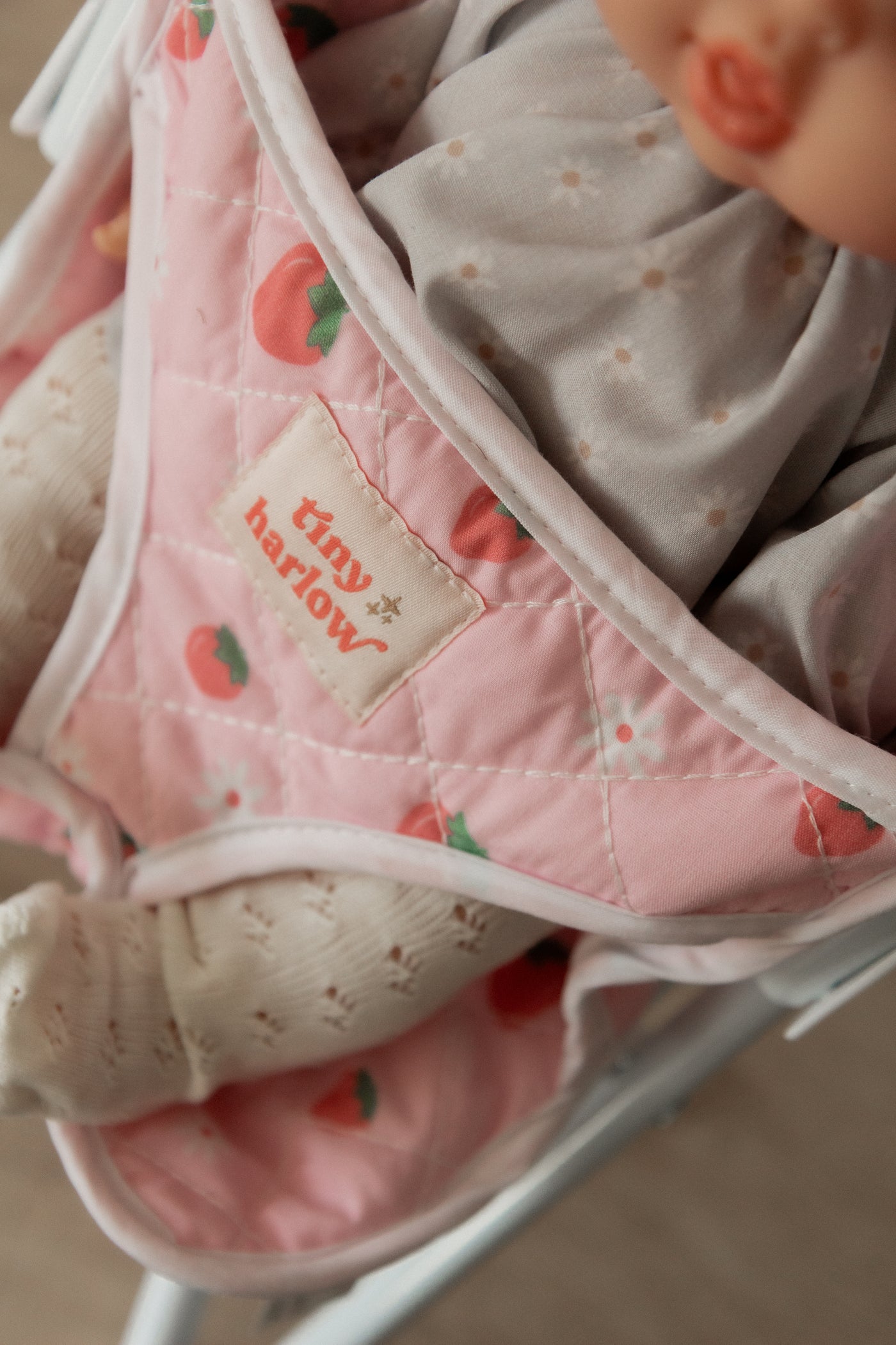 Doll stroller - Strawberry picnic - Tiny Harlow