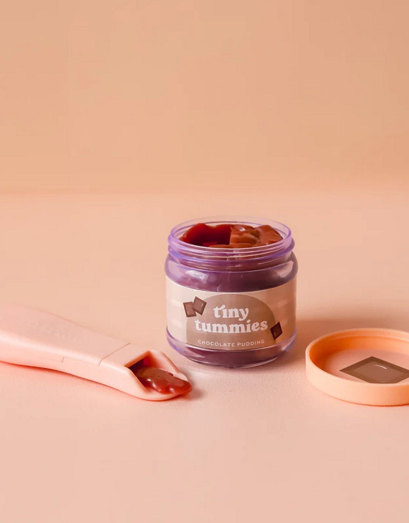 Tiny tummies - Chocolate pudding jar and spoon set - Tiny harlow