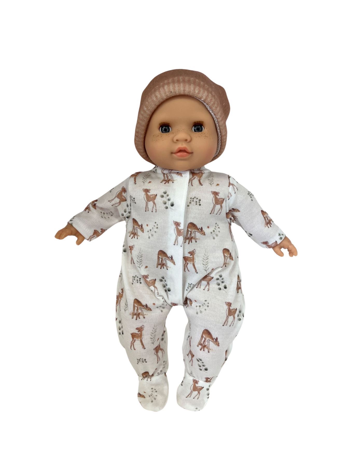 Los Manus doll - Lola with fawn pajamas and hat - Paola Reina