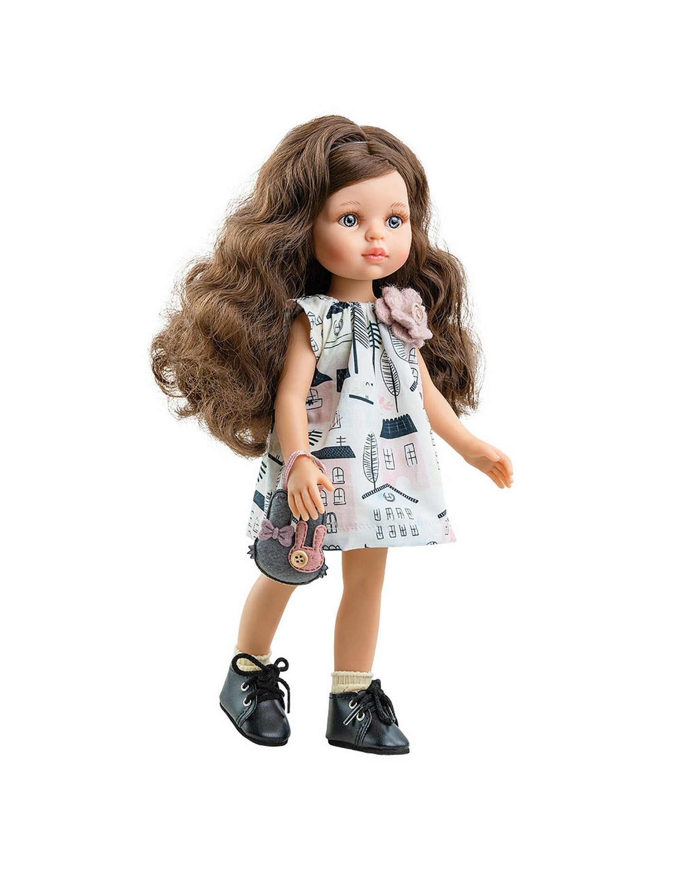 Poupée Las Amigas - Carol avec petite robe maison et sac à main - Paola Reina