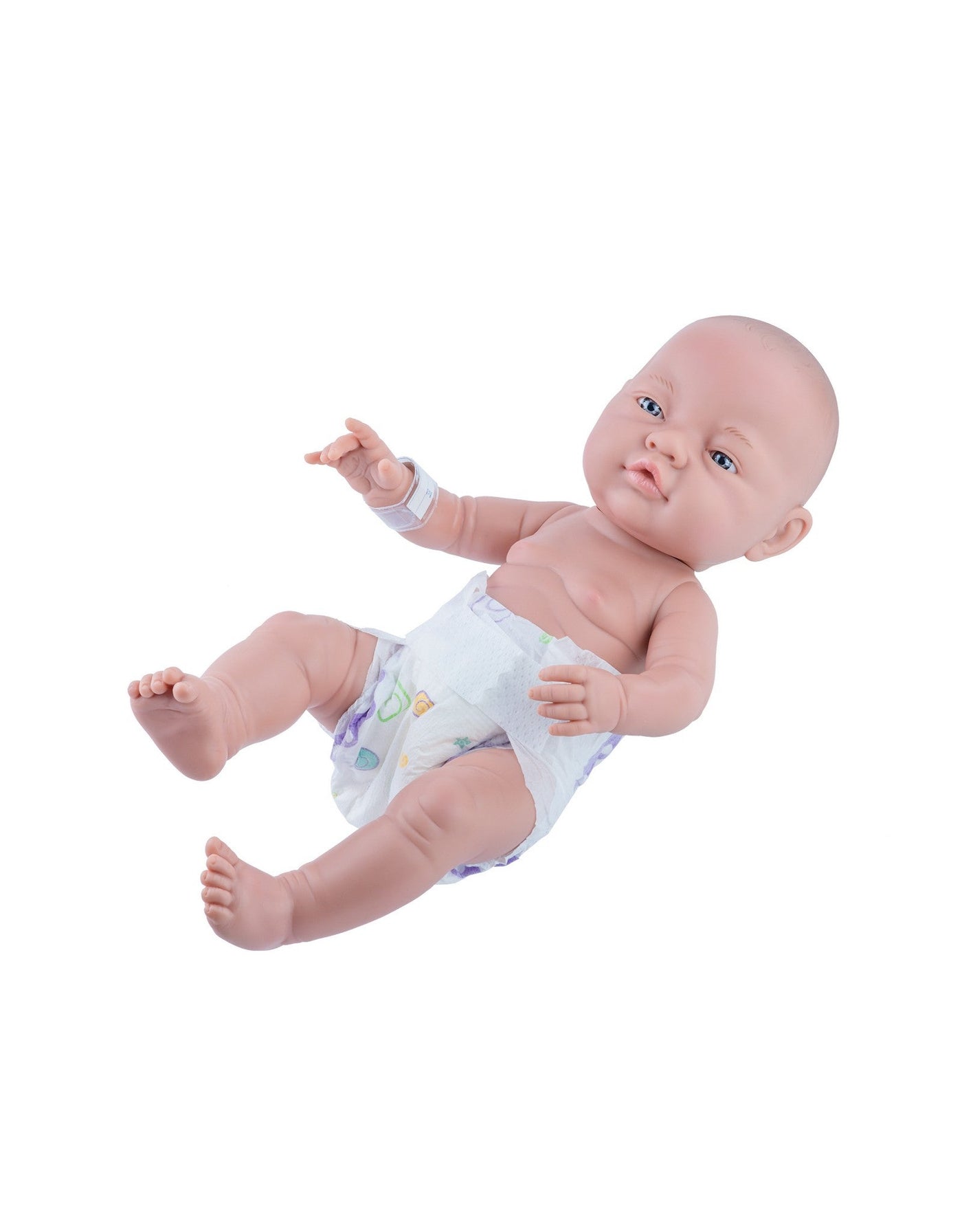 Los Bebitos Doll - White baby girl with diaper - Paola Reina