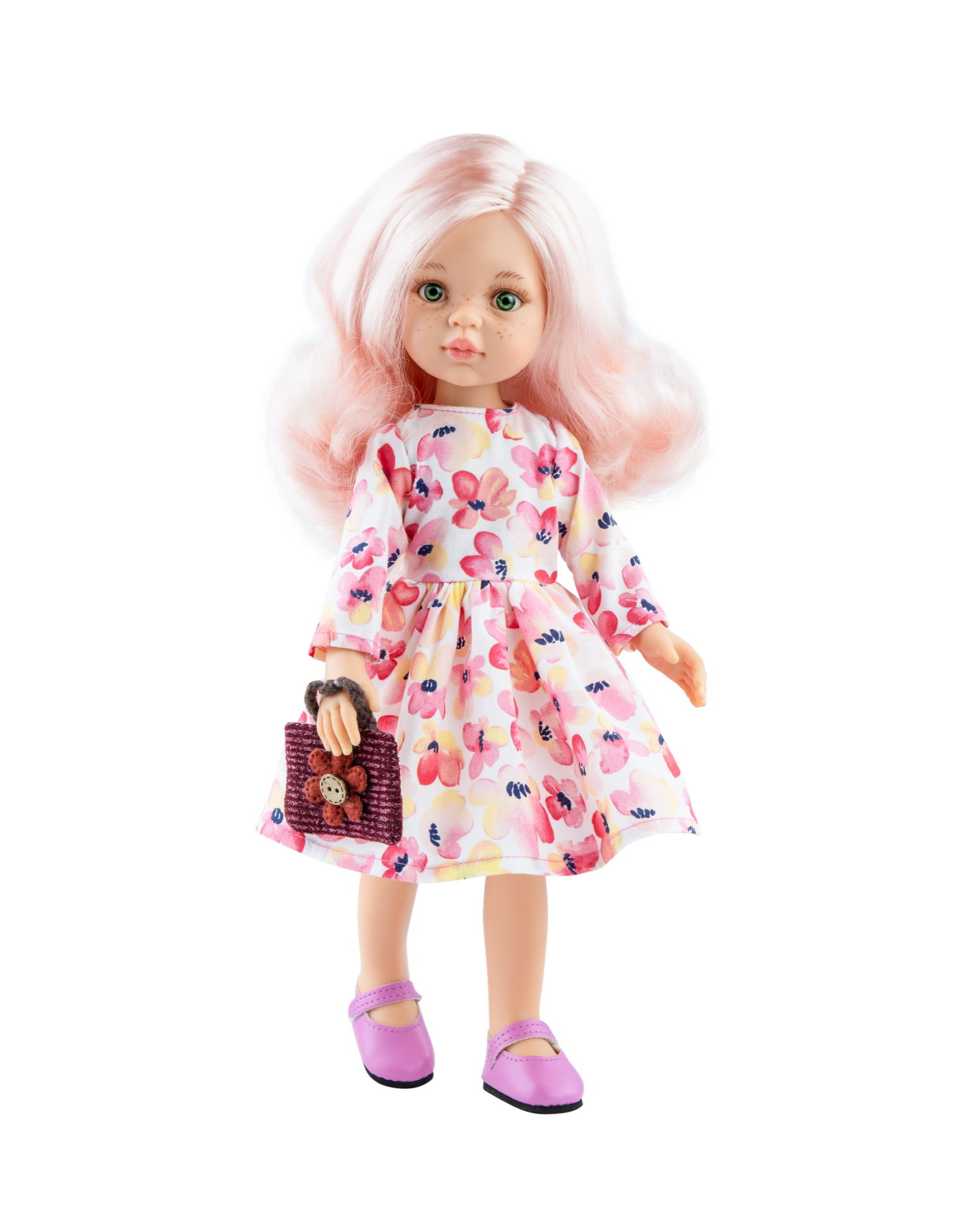 Poupée Las Amigas - Rosa cheveux rose robe pastel  - Paola Reina